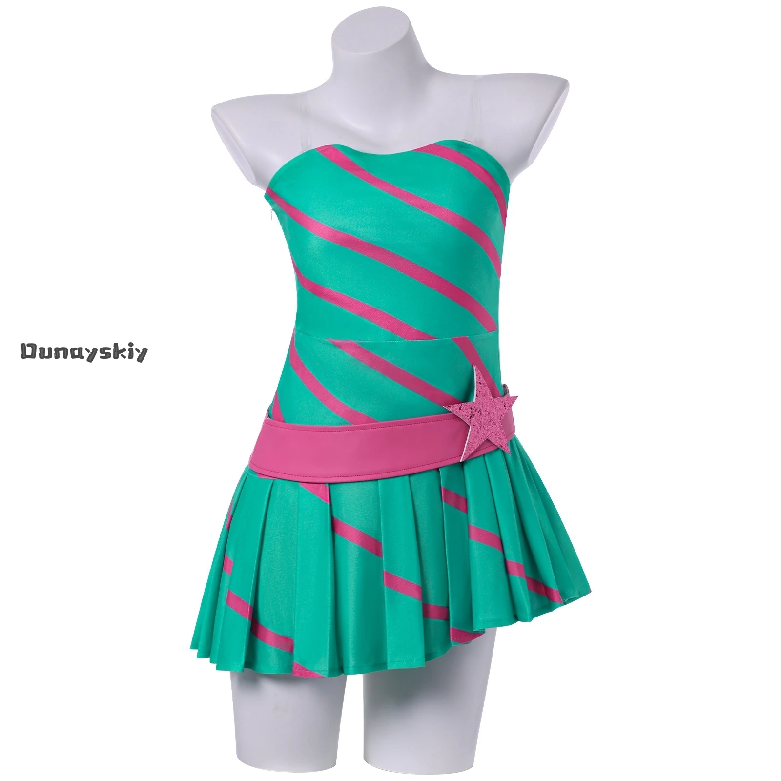 Anime Stella Costume Cosplay Fata Party Abito a fascia verde Abiti da donna Gioco di ruolo di Halloween Parrucca Scarpe Vestito Abiti da travestimento