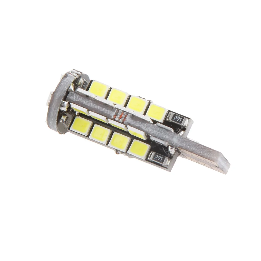 หลอดไฟ LED พลังงานสูง2835 38SMD แสงสีขาว W5W ไฟติดรถยนต์12V