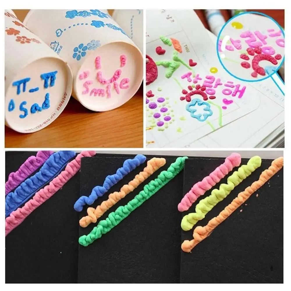 Neuer exotischer Popcorn-Stift, multifunktionaler Schaumstoff-Marker, Notizbuch, magischer Stift für Kinder, lustiger flauschiger Stift, 3D-Blasenstift – Detail 6