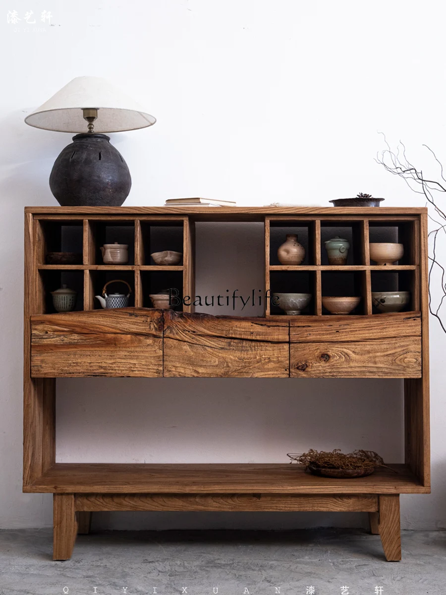 Old Wood Side Cabinet Weathered Wood Dining Side Locker