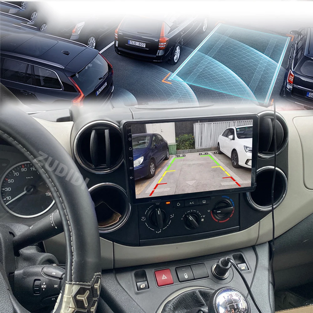 لسيتروين بيرلينجو 2 B9 بيجو بارتنر 2008-2018 2 Din أندرويد 4G Carplay واي فاي نظام تحديد المواقع والملاحة سيارة مشغل وسائط متعددة رئيس وحدة