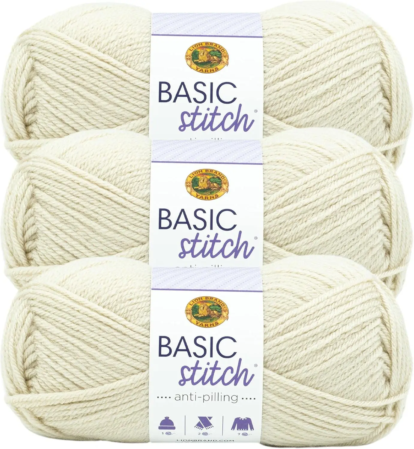 

Акриловая пряжа с защитой от скатывания для вязания крючком и спицами, бежевый меланж, 3 упаковки – Простые в уходе материалы для рукоделия