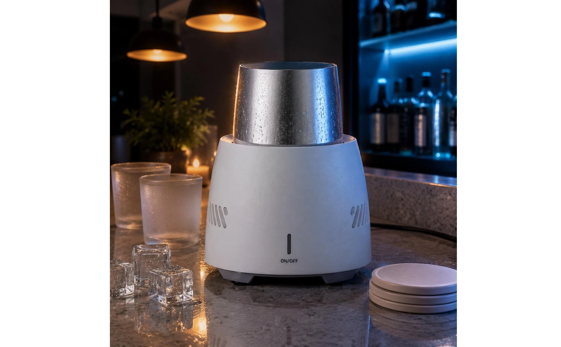 Semiconductor Cup Cooler Quick Chill Desktop Drink Chiller Desktop Beverage Chiller Quiet Operation
