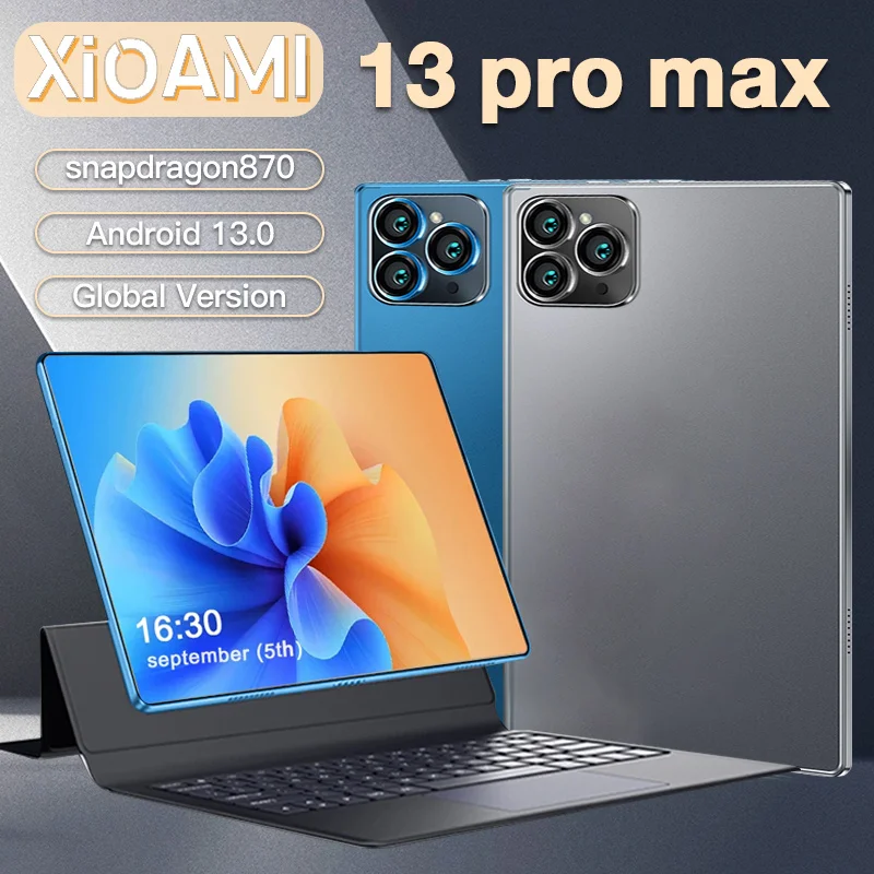 Original Mi 13promax Tablet 10.1inch tablet 256GB/512GB/1TB Snapdragon870 Android 13 WIFI Gaming Tablet PC Dual SIM GPS Tab