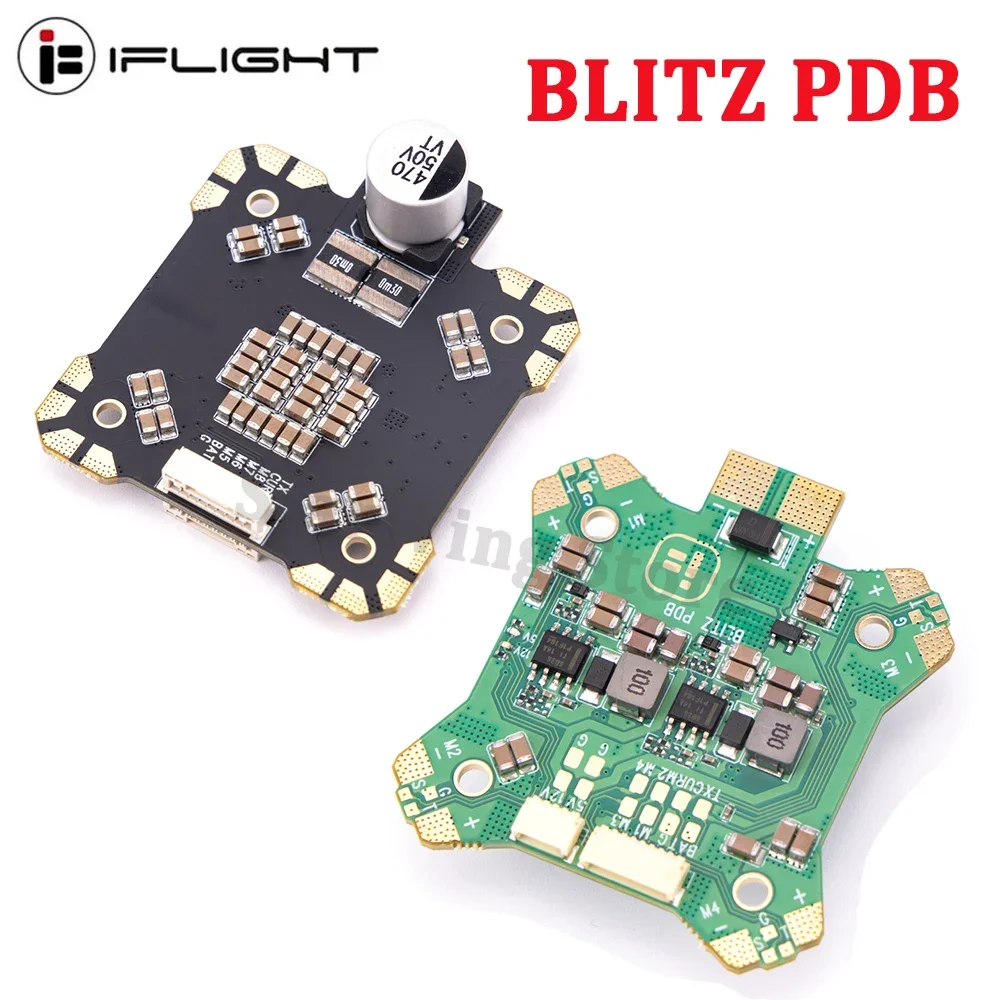 

IFlight BLITZ PDB Pro 330A Mini Power Hub Power Distribution Board With Dual BEC Output 5V 3A /12V 2A Support Current 88A/55A