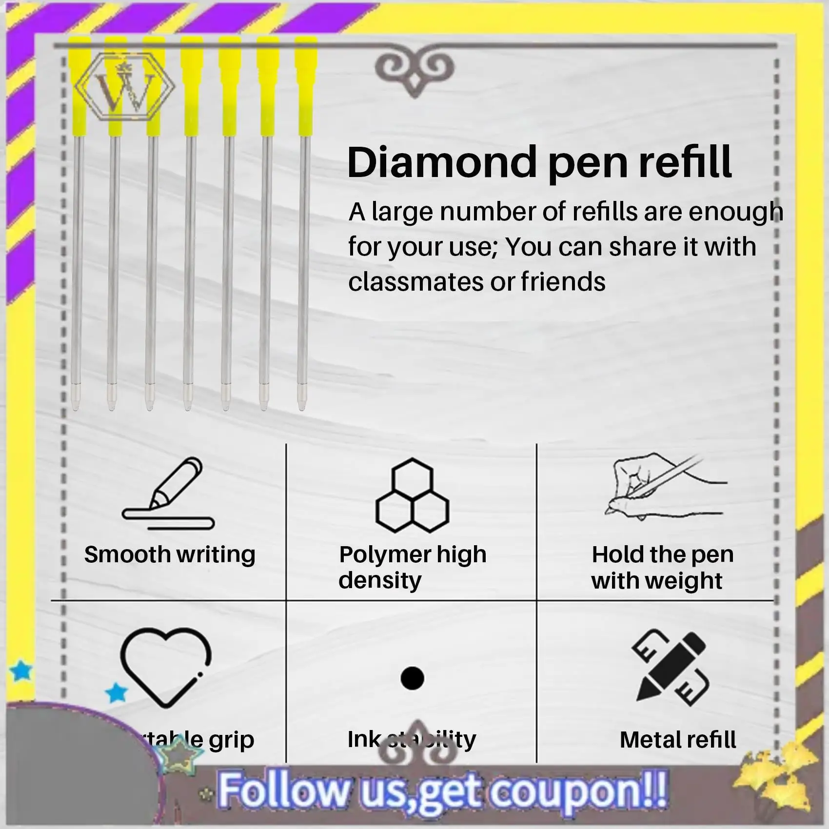 

AU33-50 Pieces 3.2 Inch Black And Blue Ink Ballpoint Pen Replacement Refills Smooth Writing Ball Point Pen Refills For Big Cryst