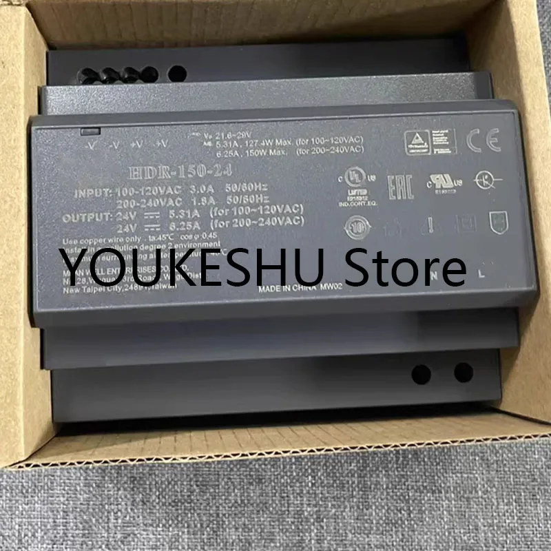 

Brand new original rail mounted power supply HDR-150-24 150W 24V output