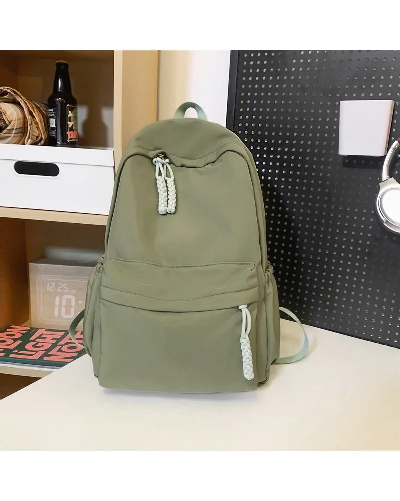 

School bag female students ins style simple Korean version of casual junior high school students backpack large capacity high