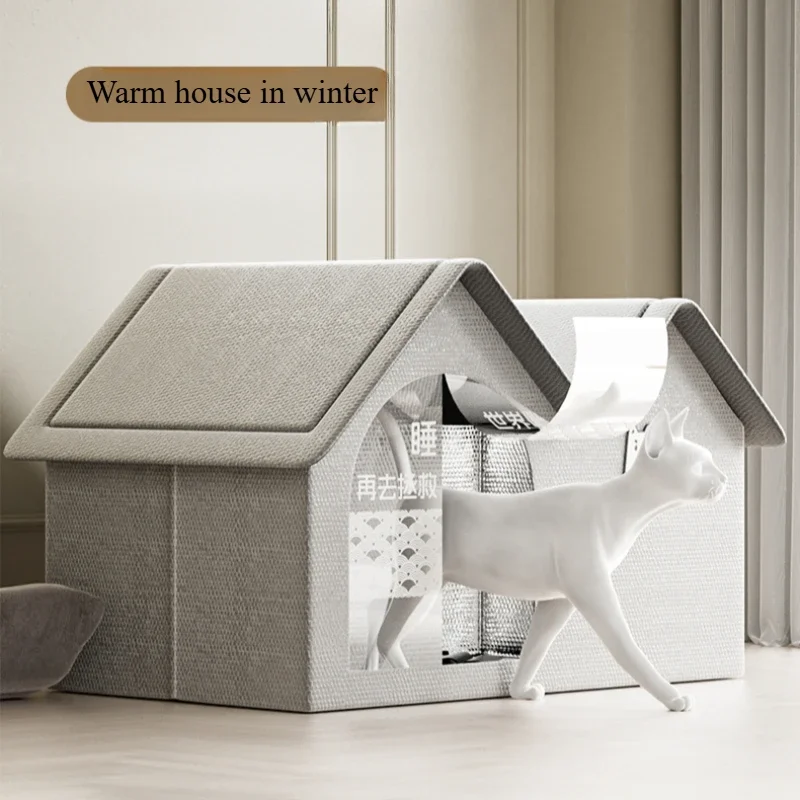 New Dog Cat Air-conditioned Room Winter Insulation Tool Nest Dog House Dog Four Season Cat Foldable Pet Cat Nest House