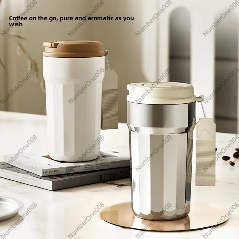 316L Stainless Steel Coffee Thermos Mug Portable Travel Tumbler with Custom Design for Men and Women