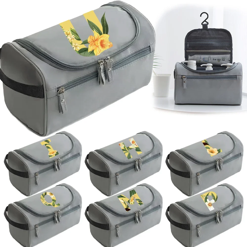 Wash Bag Luxurious Portable Outdoor Floral Printing Series Storage Zipper Travel Pouch Women's Men's Universal Shower Pack