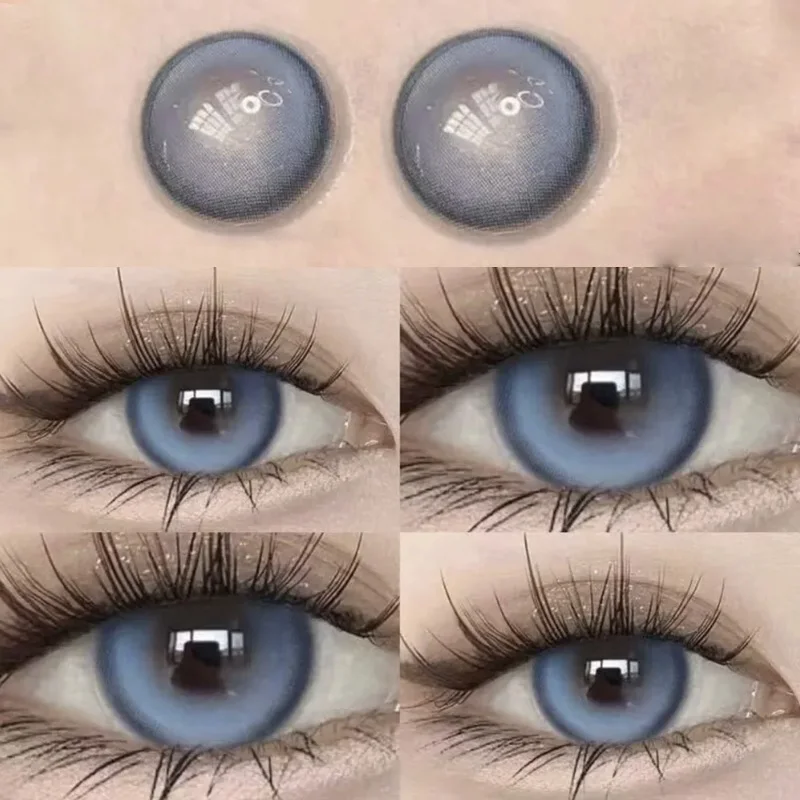 KSSEYE 2PCS Korean Contact Lenses Natural Color Pupils Green Contact Lenses Myopia Brown Beauty Eyes Multicontact Free Delivery