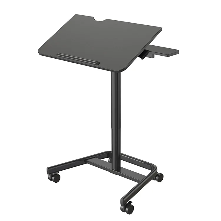 700*(400+150)mm Reversible Non-slip Sliding Bar Mobile Fireproof Lifting Table for Lecture Class Home Study Laptop Bedside Bed