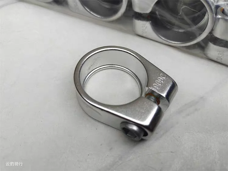 28.6mm Bicycle Seat Post Clamp, Fits 25.4mm Seat Post, Locking Clip for Fixed Gear, Road Bike, MTB & Steel Frame Bicycle