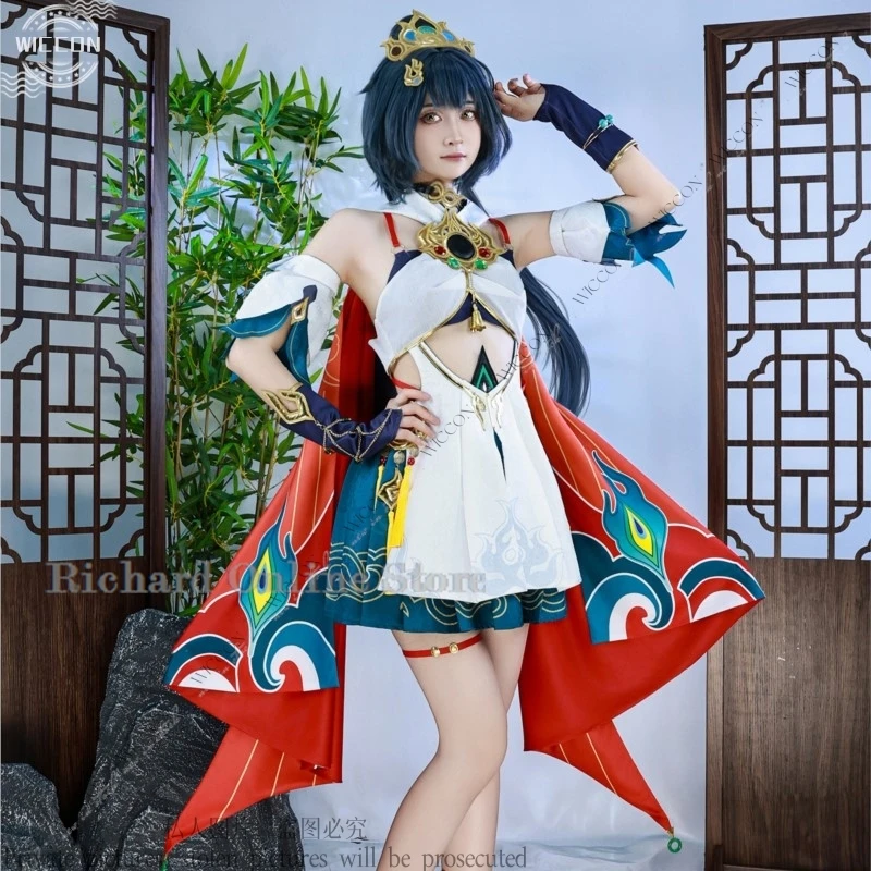 

Yunli Cosplay Costume Wig Dress Shoes Uniform Huaiyan Xianzhou Alliance Honkai: Star Rail Greatsword Swordsman Halloween Party