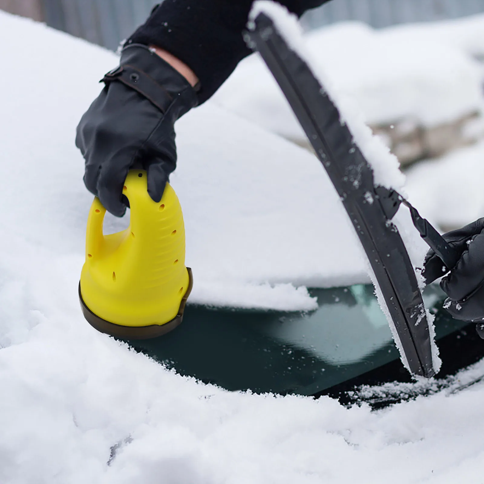 Multifunctional electric snow scraper ice scraper car windshield snow removal ice defroster cleaning tool