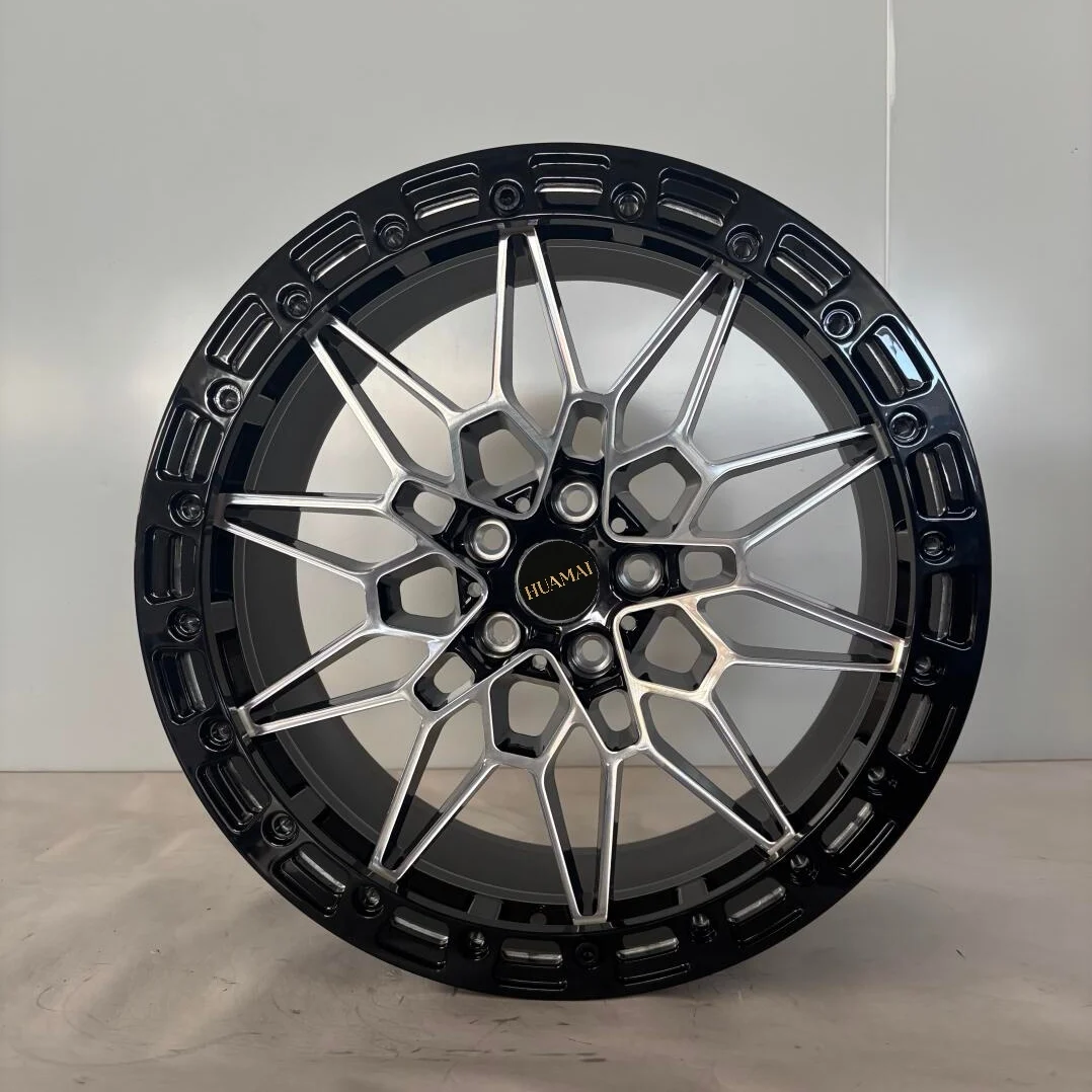 Performance WheelsNew Functional Beadlock Forged Aluminum Wheels 17-19 Inch 5*112 ET25mm CB66.6 Silver Center Cap For 540Forged