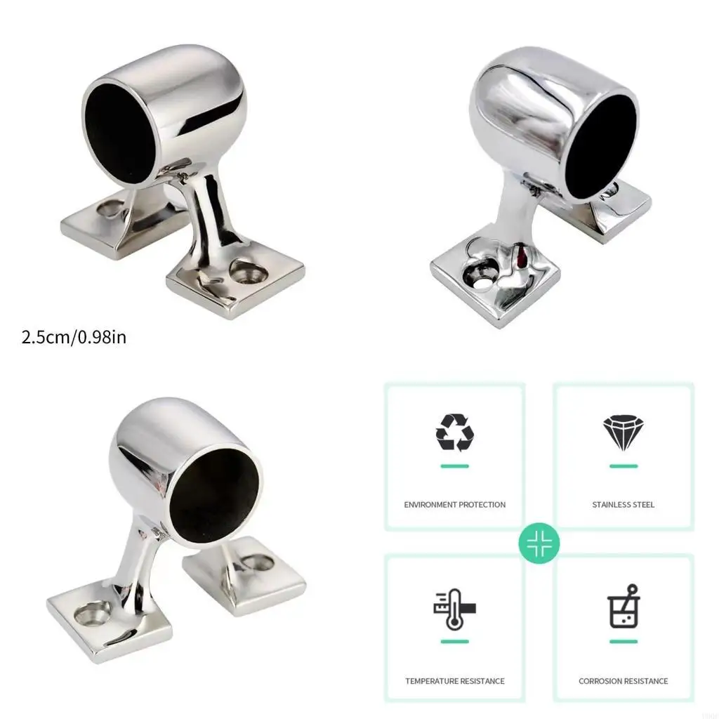 Stainless Steel Leg Stand with 25mm Inner Diameter 90 Degree End Support New