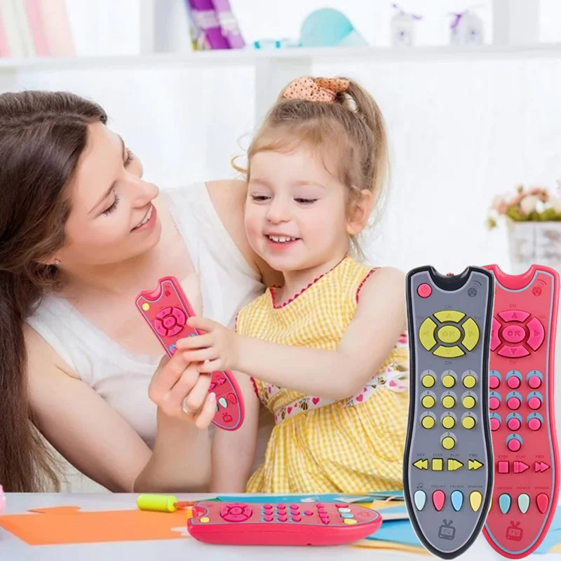 Baby TV simulation remote control toy children music learning Mobile Phone early educational cognitive toys Gift For children