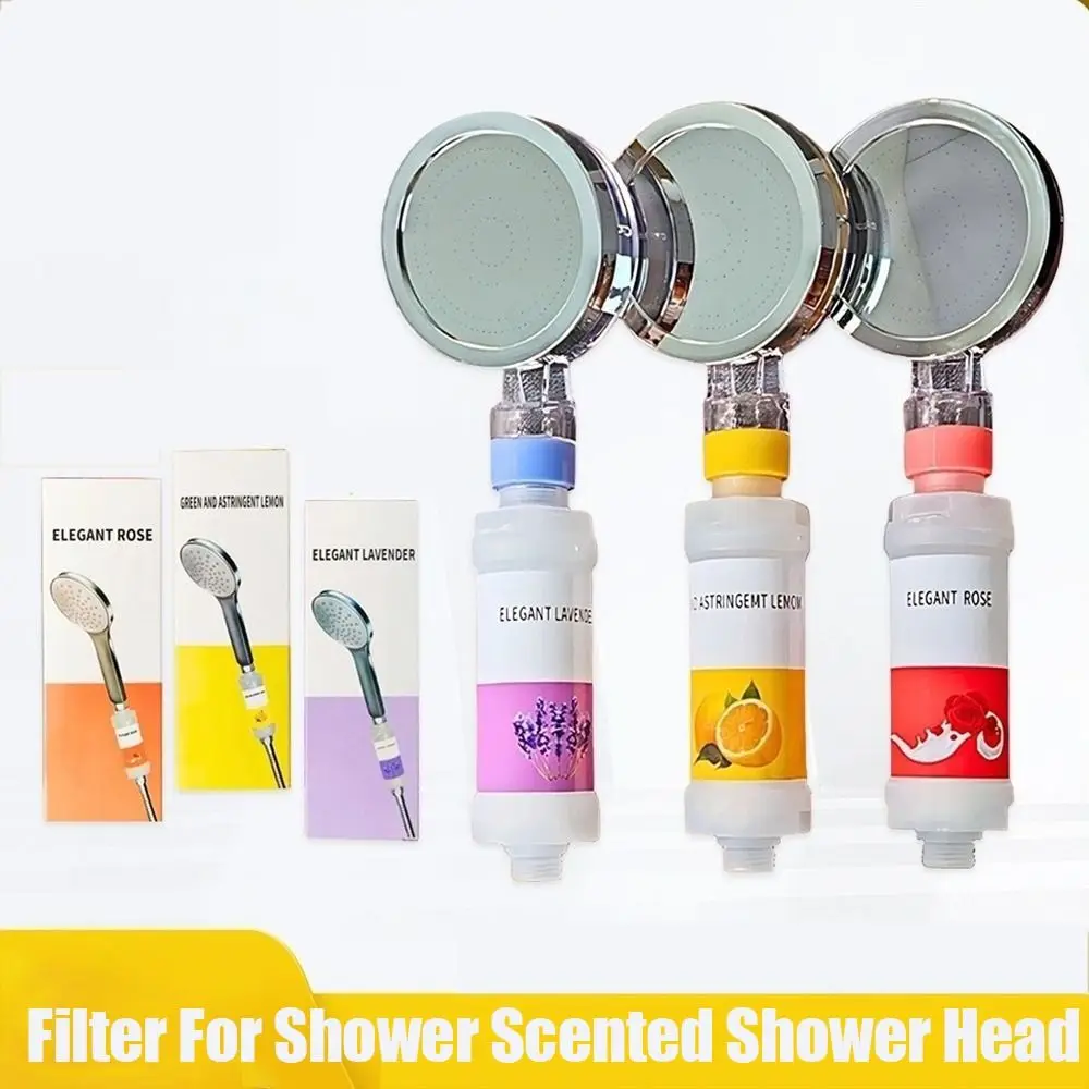 

Lavender/Rose/Lemon Shower Head Filter Dechlorination Anti-scaling Filter Shower Head Filter Impurities Water Softener