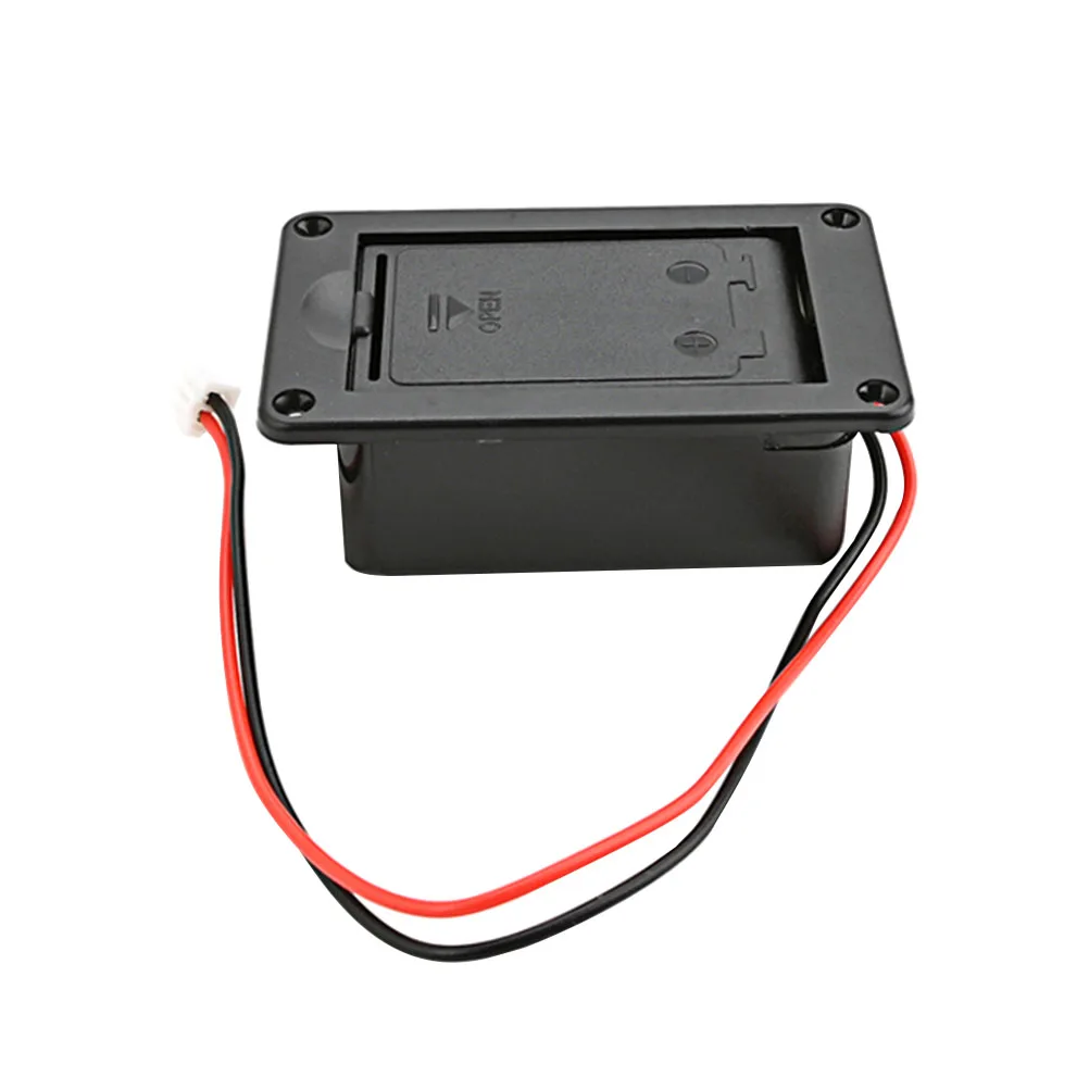 صندوق جيتار 9 فولت حافظة بسيطة متينة لحامل 9 فولت حاوية تخزين ملحقات الجيتار أجزاء أداة أساسية