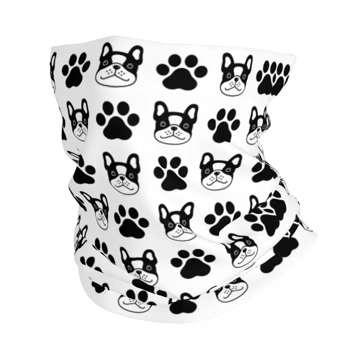 

French Bulldog Bandana Neck Gaiter Printed Dog Balaclavas Magic Scarf Warm Headband Fishing for Men Women Adult Breathable