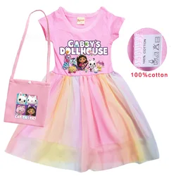 Vestido De Gabby Style Dress Girls Robe Gaby Chat Clothes Kids Summer Casual Dresses Children Sequin Princess Party Vestidos