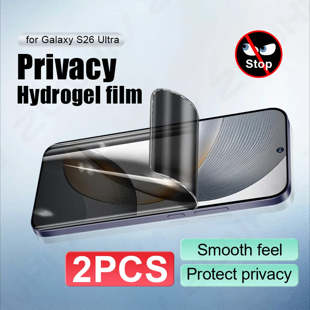 

2Pcs Privacy hydrogel film For Samsung S26 plus phone screen protector S25 Ultra protective film S24 soft full cover S23 S22 S21