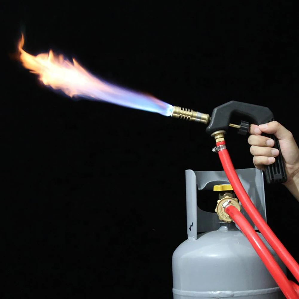 

Pure Copper Welding Torch Welding Equipment Gas Torch LPG Propane Burner For Welding Cooking Heating Roasted Pig Hair Accessorie