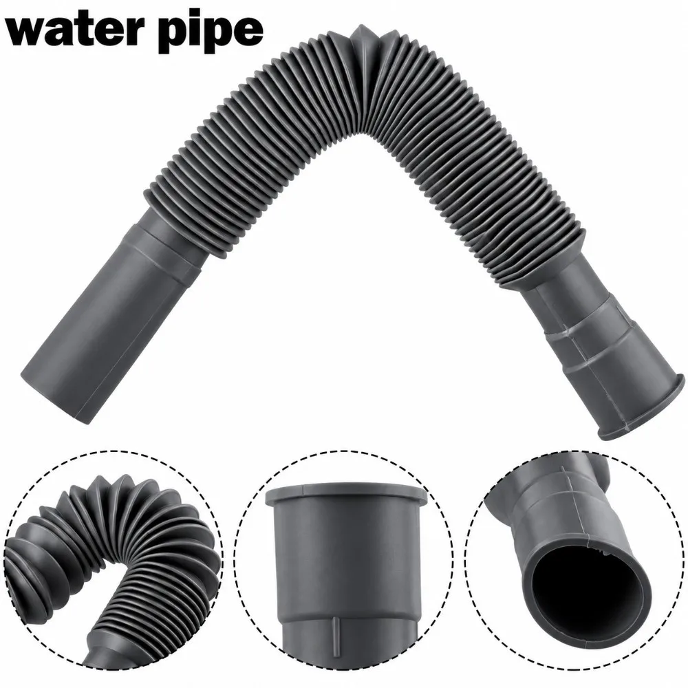 Flexible Silicone Sink Drain Hose Anti Odor Bendable Wash Basin Drain Pipe Easy Install Soft Silicone Sink Drain Accessory