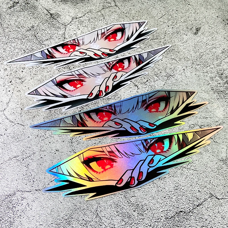 

1Pair Anime JDM Motorcycle Stickers Waterproof Vinyl Decals Universal for Motorbike Fuel Tank Scooter Helmet Box Side Panels DIY