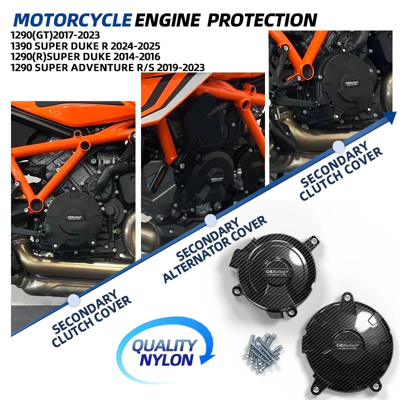 

Аксессуар для мотоцикла V2 для 1290(GT) 2017-2023, 1290 Super Adventure R/S 2019-2023, 1090 Adventure R 2017-2019, комплект защитных накладок на двигатель