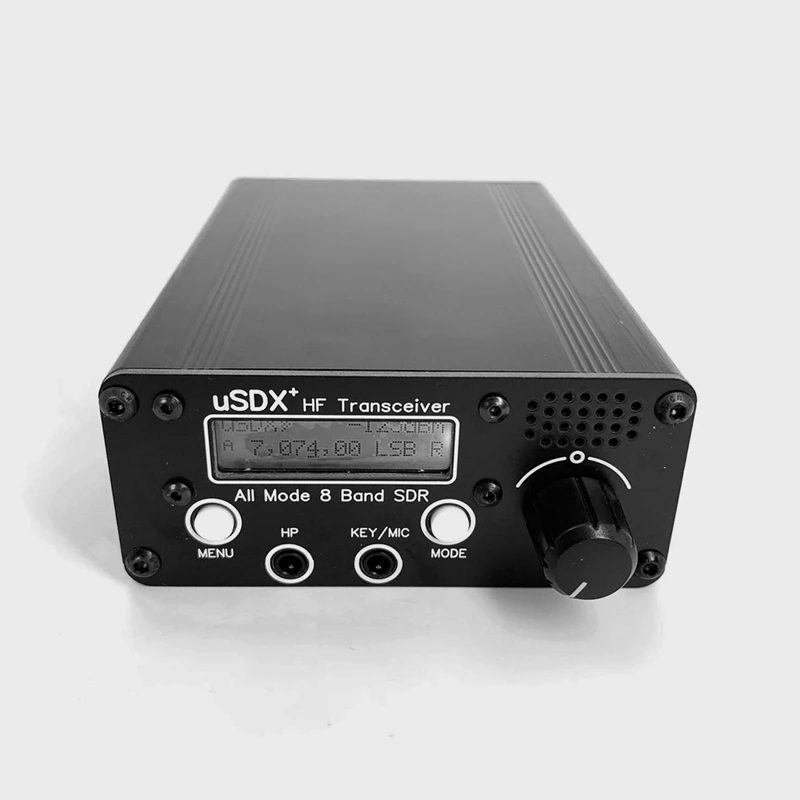 3-5W USDX+ SDR Transceiver All Mode 8 Band HF Ham Radio QRP CW Transceiver 80M/60M/40M/30M/20M/17M/15M/10M