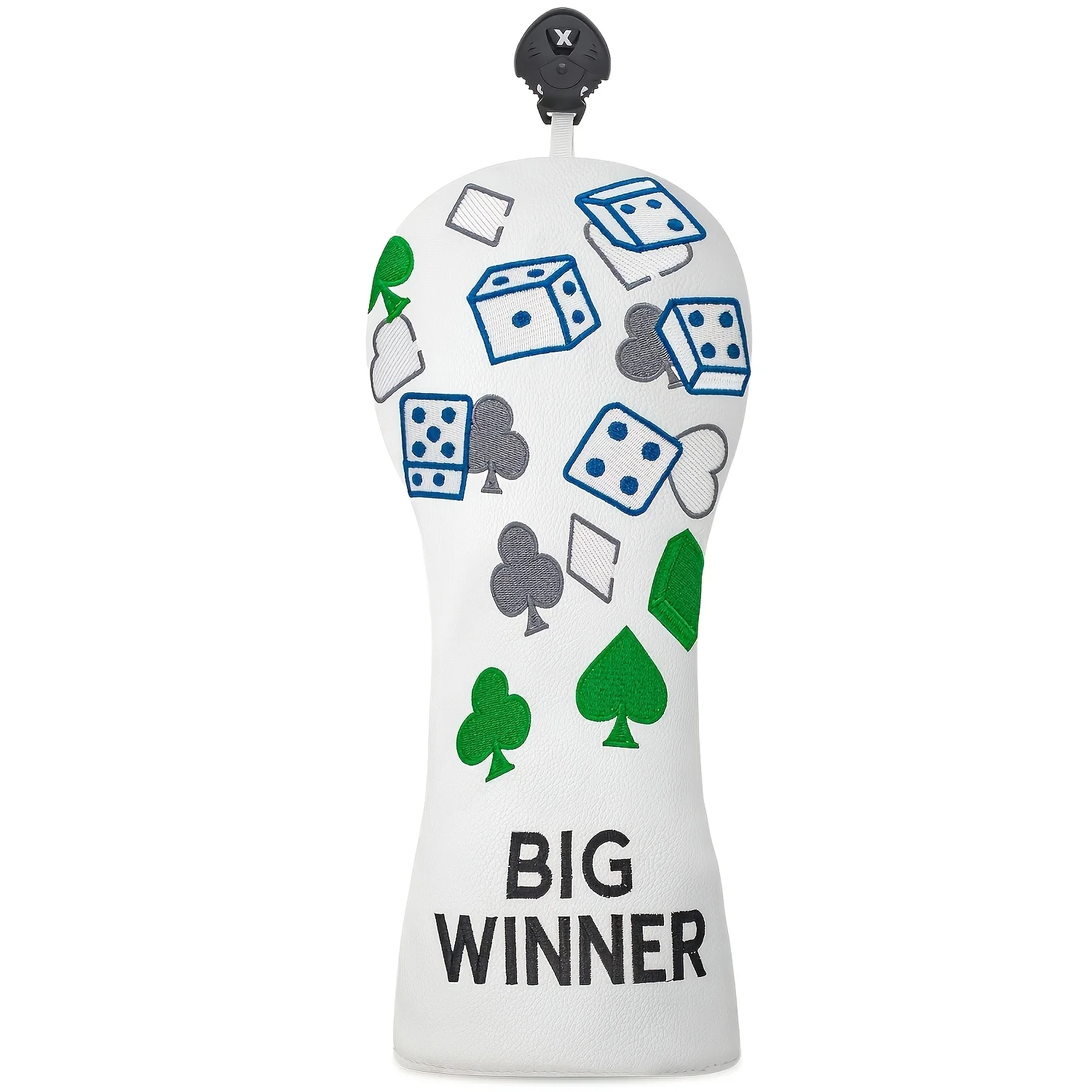 1pc/3pcs of Driver, Fairway, Hybrid Wood - Dice Playing Cards Design Style Golf Club Cover - Golf Club Head Driver Head Cover