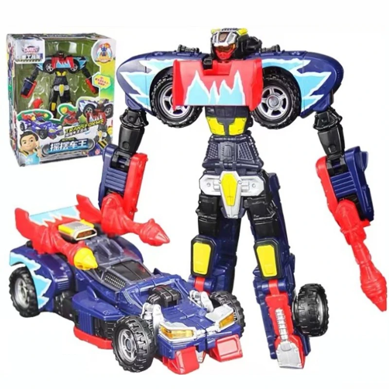 Korean Cartoon Anime Elite Version Carbot Deform Robot Transformation Car Action Figure Mecha Auto Kids Boy Toys Birthday Gifts