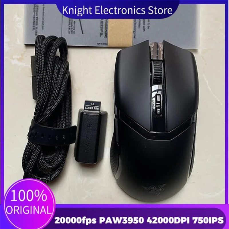 

Razer Cobra Pro Three-mode Game Mouse 30000DPI 750 IPS Lightweight Design Immersive Colorful Light Effects for Game Player