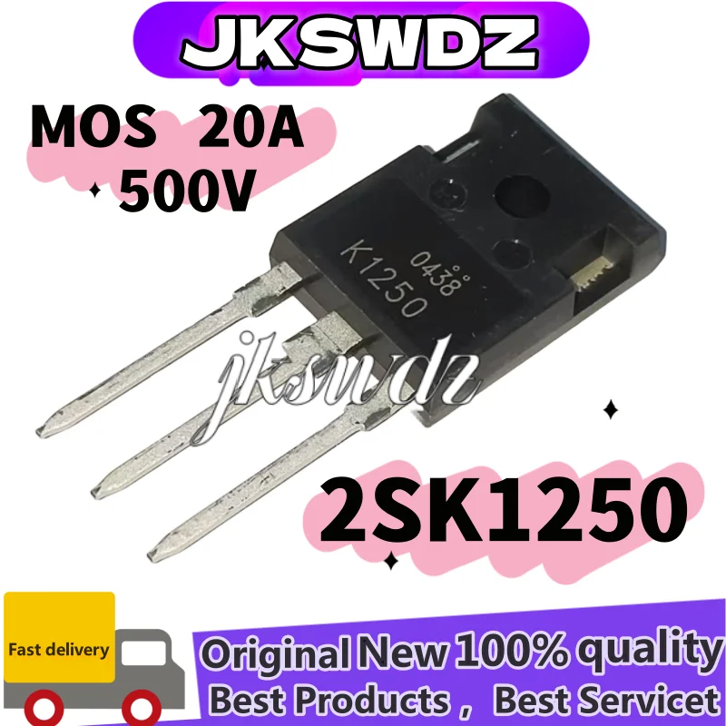 

10pcs/lot Original K1250 2SK1250 1250 MOS transistor NPN 20A 500V TO-247JSWDZ