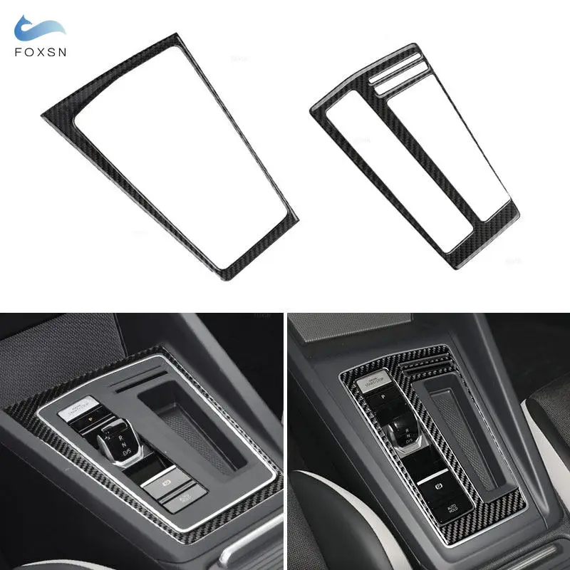 

Мягкое углеродное волокно для VW Golf 8 GTI MK8 2021 2022 2023, автомобильная панель переключения передач, декоративная рамка, отделка, аксессуары для интерьера