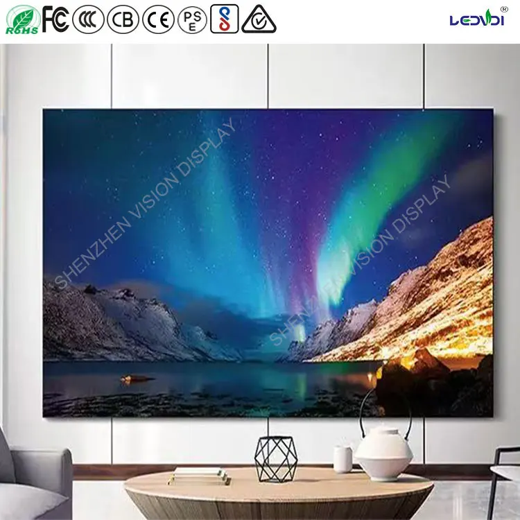 داخلي Led عرض Cob Led لوحة 4K عرض P0.9 0.9 مللي متر صغير غرامة بكسل الملعب داخلي Led فيديو جدار شاشة عرض لوحة الشاشة #3