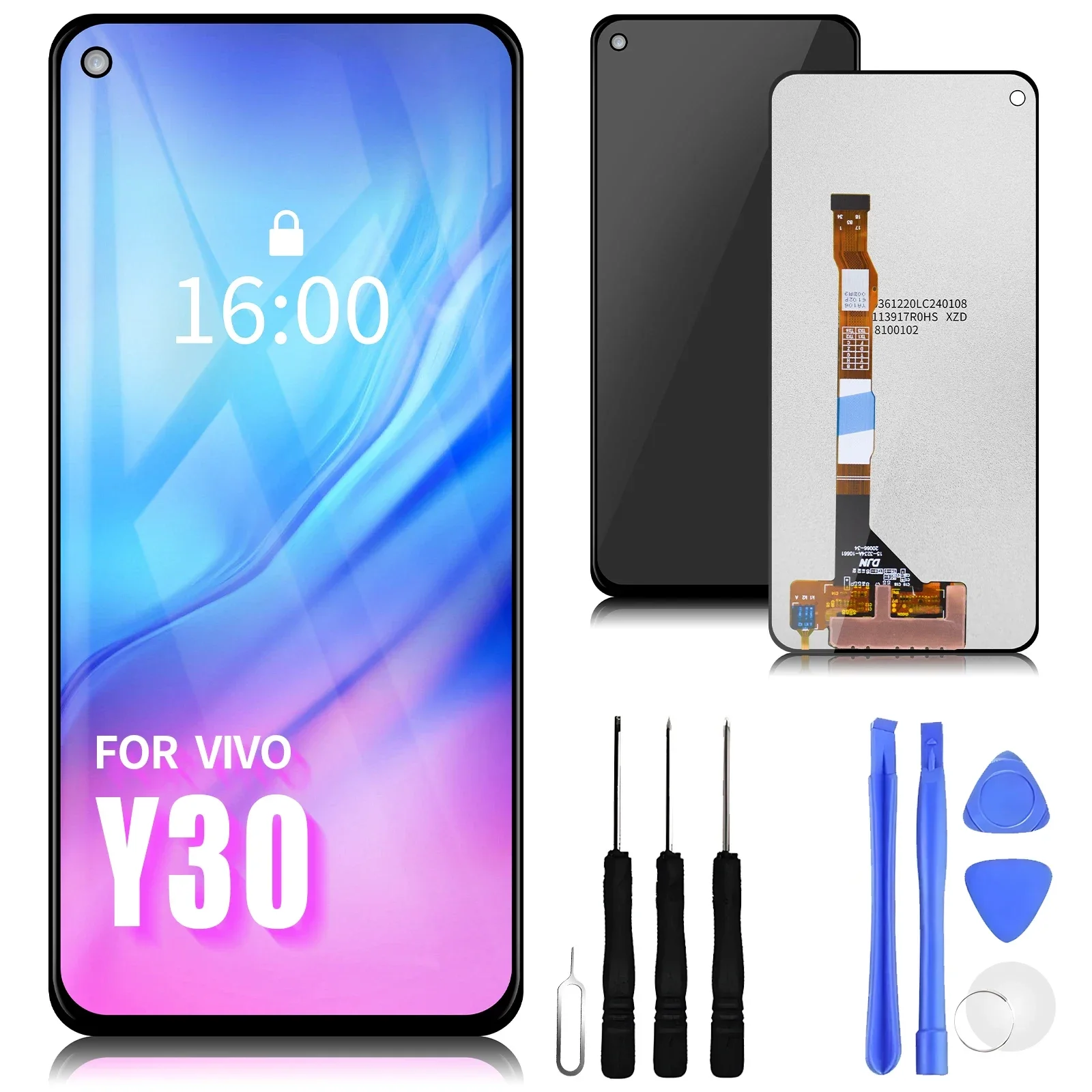 

6.5" Original Y30 LCD For Vivo Y30 Y30I 1938 Display With Touch Screen Digitizer Assembly Replacement Parts