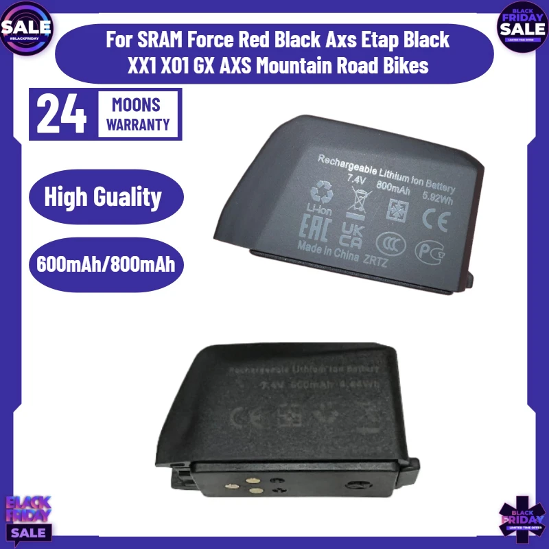 

1pcs Battery 600mAh/800mAh for SRAM Force Red Black Axs Etap Black XX1 X01 GX AXS Mountain Road Bikes
