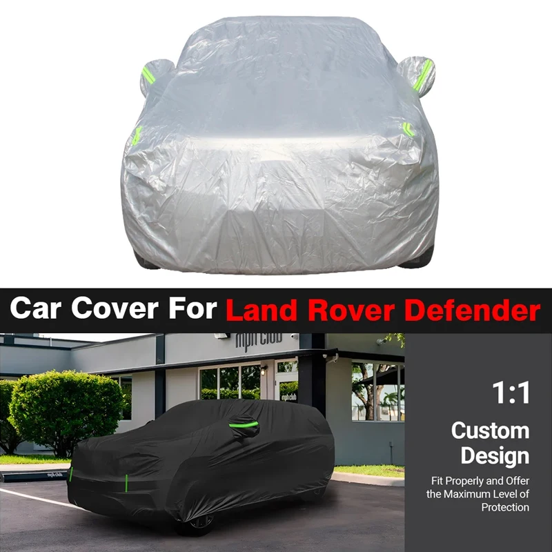

Full Car Cover SUV Sun Shade Rain Snow Dust Protection Cover Windproof For Land Rover Defender 90 110