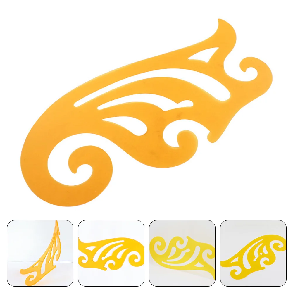 Régua curva de plástico para impermeabilização de roupas, ferramenta precisa de alfaiate, instrumento de medição de costura multifuncional para design de roupas