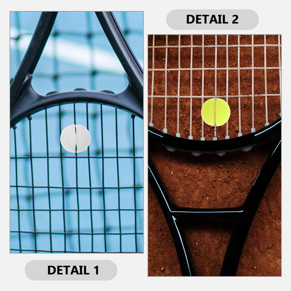 

2 Pcs Decorative Tennis Dampener Plastic Racket Damper Dampeners Cute Dampening Supplies