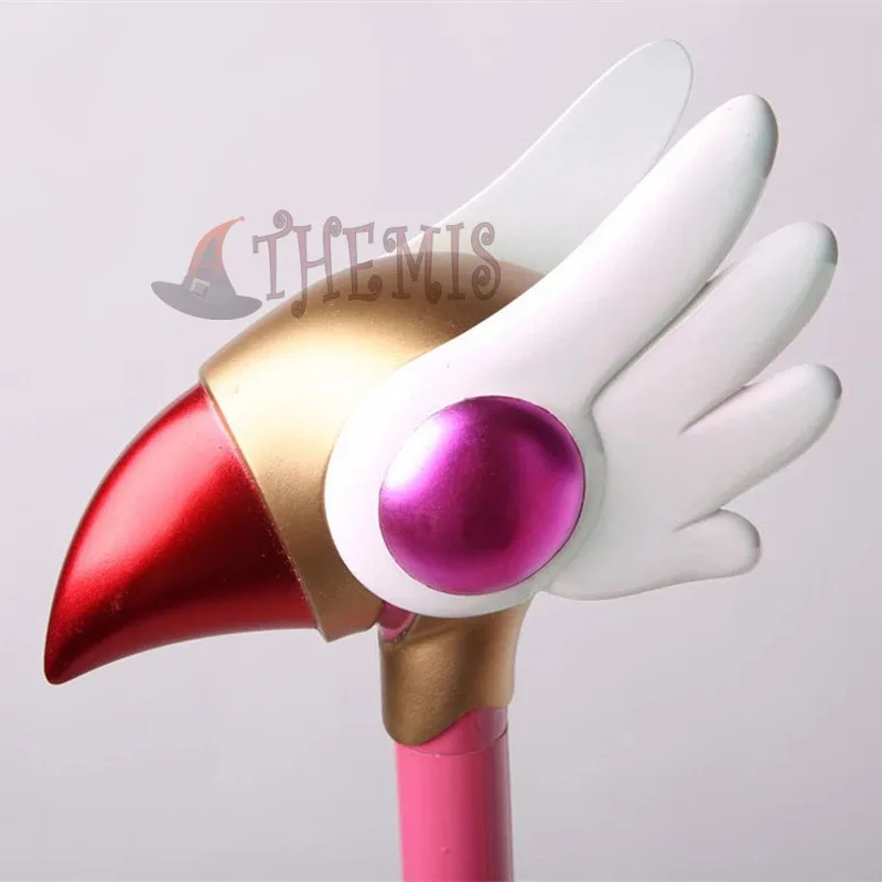 

qq38Athemis The Card Girl Bird Head Staff Cardcaptor Sakura Magic Wand Высокое качество такой же, как оригинальный персонаж