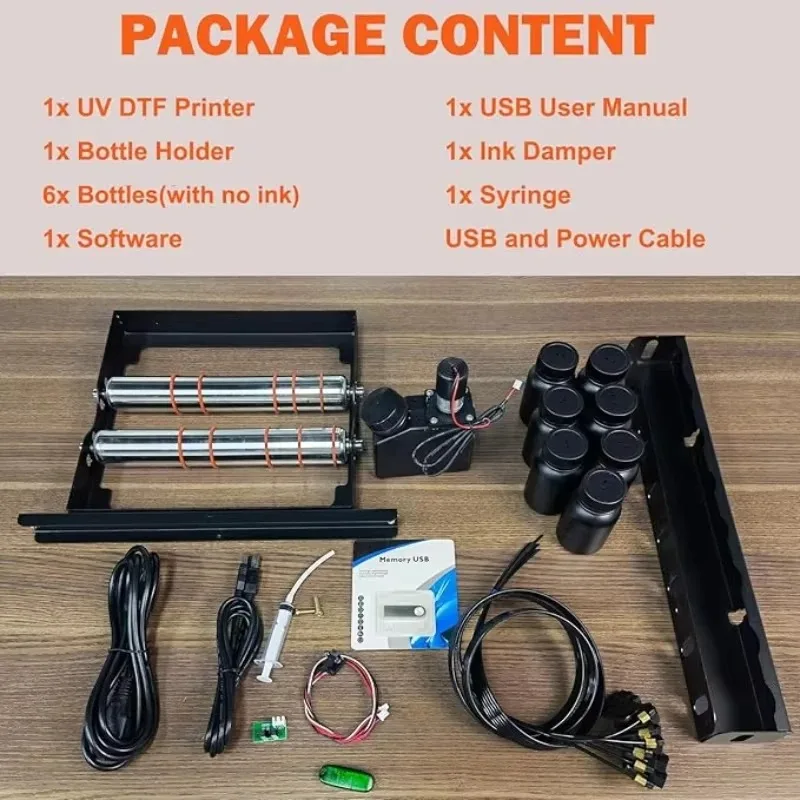 طابعة Sihao UV A3 A4 DTF UV طابعة UV LED النافثة للحبر USB 5760x1440 ديسيبل متوحد الخواص مع دوران للزجاجات/الورق/حافظة الهاتف/PVC #4