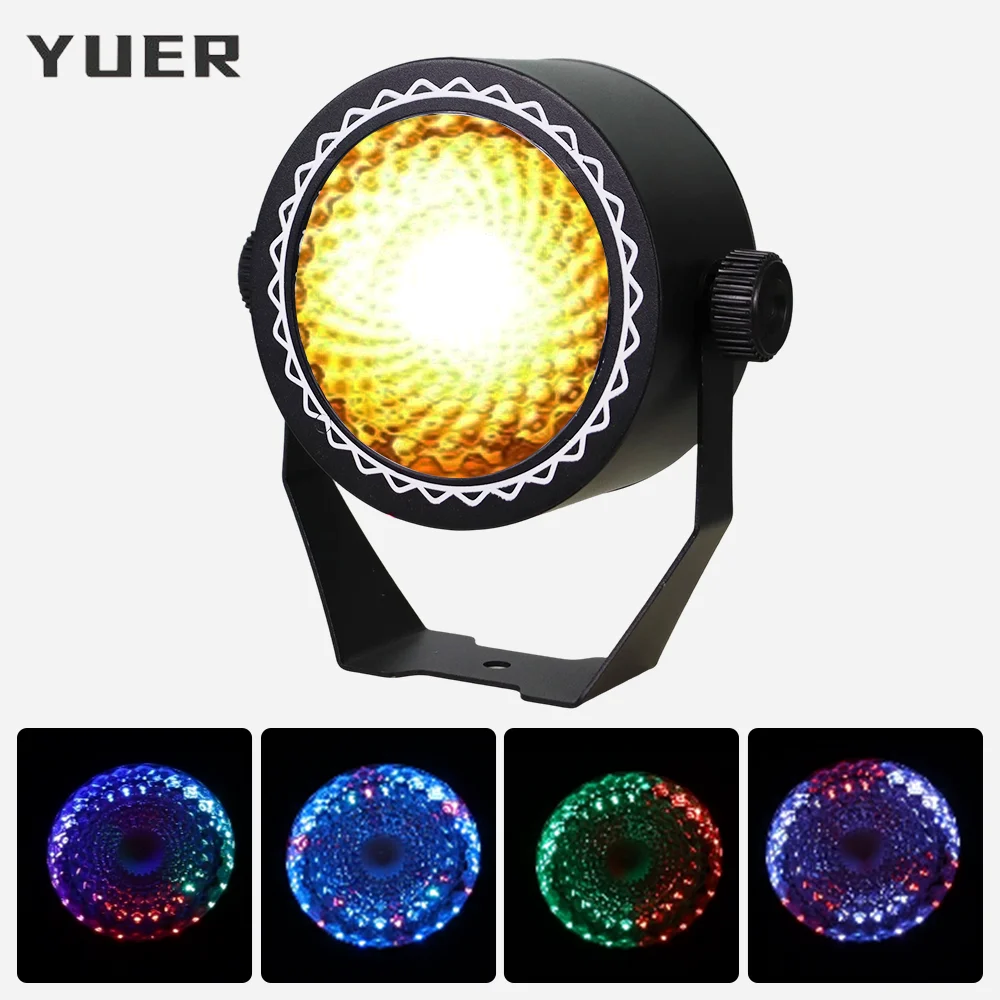 

60W COB LED Par light + RGB LED Ring Retro light 2200K Wall wash effect DMX512 for DJ Disco Wedding party Club Bar stage light