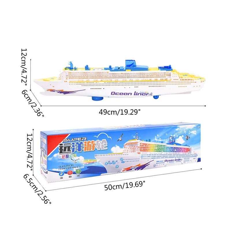 Nave modello per bambini nave a vapore elettrica giocattoli per bambini musica luce Ocean Liner barca da crociera bambini migliori giocattoli regalo di compleanno