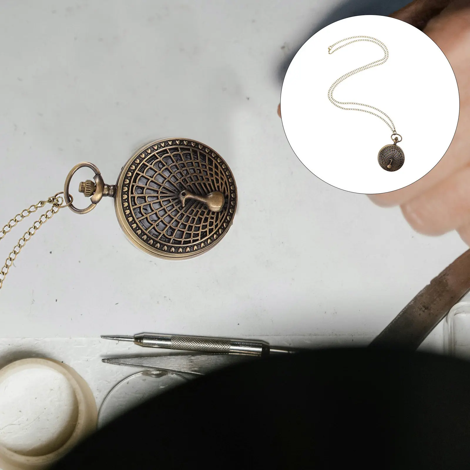 

Винтажные карманные часы-кулон для женщин: ретро-подвеска в стиле стимпанк с откидной крышкой, элегантный аксессуар для платья и свитера, подарок