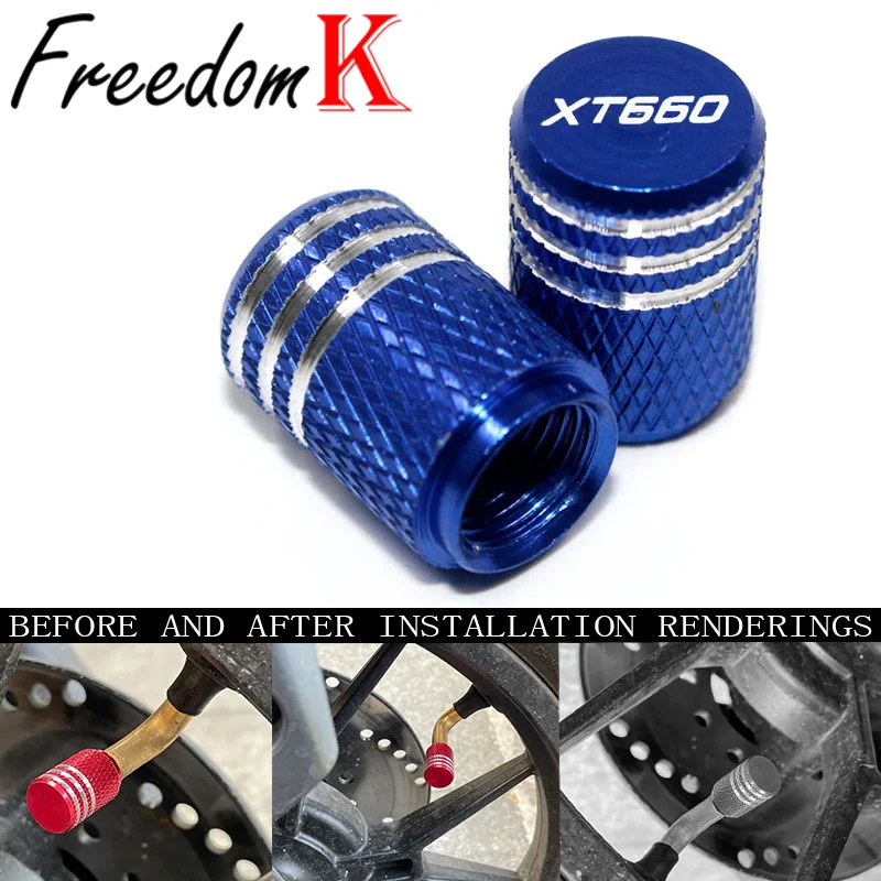 XT 660 Motorcycle CNC Vehicle Wheel Tire Valve Stem Caps Covers Universal FOR YAMAHA XT660 X R Z XT660X XT660R XT660Z 2004-2020